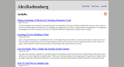 Desktop Screenshot of alexrothenberg.com
