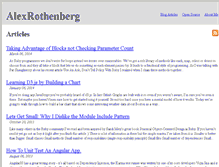 Tablet Screenshot of alexrothenberg.com